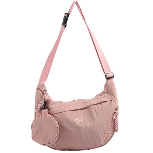 SELVFZ Frauen Half Moon Bag Nylon Knödel Crossbody Mit Multi Taschen Für Studenten Und Fachleute Verstellbarer Riemen Geeignet von SELVFZ