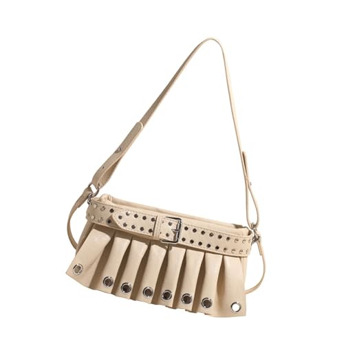 SELVFZ Frauen Umhängetasche PU Leder Achselhöhlen Achselbeutel Retro Achselmutpendel Trendy Crossbody Für Den Winter PU Leder Crossbod von SELVFZ