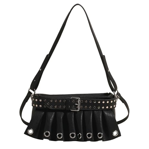 SELVFZ Frauen Umhängetasche PU Leder Achselhöhlen Achselbeutel Retro Achselmutpendel Trendy Crossbody Für Den Winter PU Leder Crossbod von SELVFZ