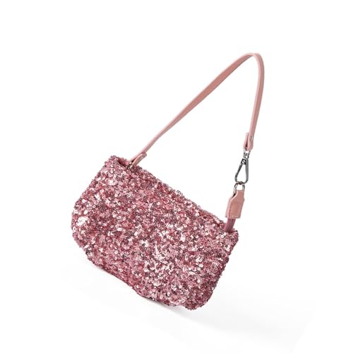 SELVFZ Frauenabend Clutches Geldbörsen Pailletten Abendbeutel Handtasche Crossbody Crossbody Umhängetasche Trendy Unterarmgeschenke Pailletten Clutch Geldtasche Handtasche von SELVFZ