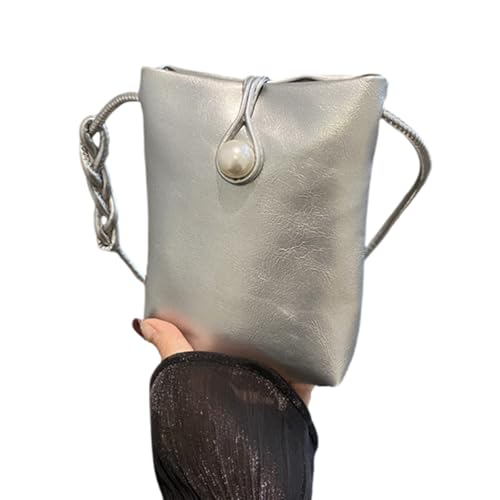 SELVFZ Funktionelle PU Telefontasche Für Frauen Umhängetaschen Freizeitkreuzkörper Design Mit Geflechtsgurt Design Für Verschiedene Anlass PU Lederumhängetasche von SELVFZ