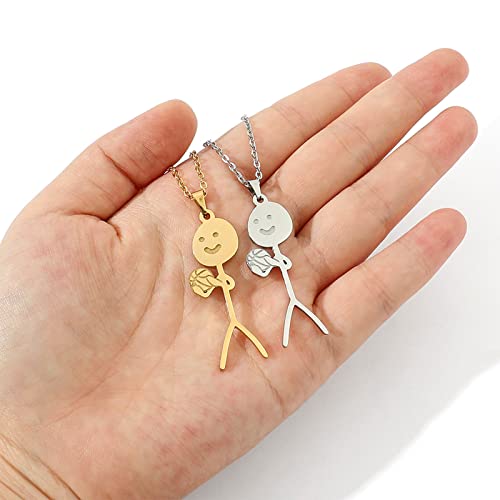 SELVFZ Funny Halskette Personalisierte Mittelfinger Handgeste Anhänger Halskette Schmuck Für Frauen Männer Mädchen Teen SELVFZ Funny Halskette Personalisierte Mittelfinger Handgeste Anhänger Halskette Schmuck Für Frauen Männer Mädchen Teen von SELVFZ
