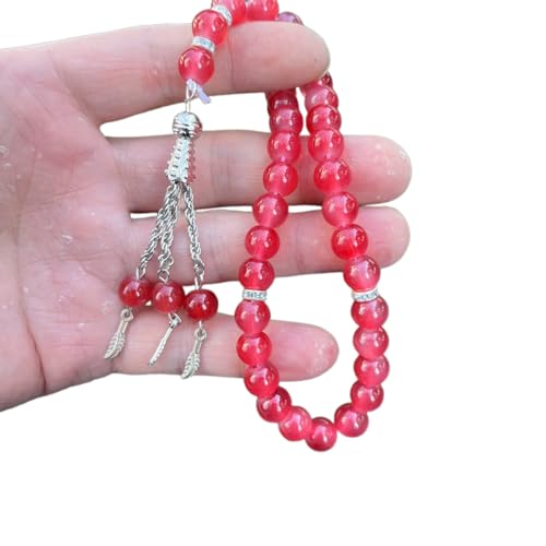 SELVFZ Glasgebet Perlen Quasten Handarmband Islamische 33 Perlen Rosenkranzarmband Religiöse Schmuck Geschenk Für Männer Frauen Islamische Gebet Rosenkranzarmband Dekorative Quasten Armband SELVFZ Glasgebet Perlen Quasten Handarmband Islamische 33 Perlen Rosenkranzarmband Religiöse Schmuck Geschenk Für Männer Frauen Islamische Gebet Rosenkranzarmband Dekorative Quasten Armband von SELVFZ