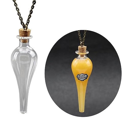 SELVFZ Glass Flasche Halskette Retro Drifting Flaschenkragen Kette Wunsch Halsschmuck Glücksdiy Wassertropfen SELVFZ Glass Flasche Halskette Retro Drifting Flaschenkragen Kette Wunsch Halsschmuck Glücksdiy Wassertropfen von SELVFZ