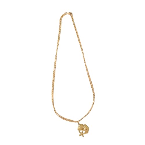 SELVFZ Gold Und Versilberte Halskette Mit Komplizierten Meeresschalenstarfisch Designs Die Sich Perfekt Für Strandpartys Und Tägliche Verschleiß Nackenschmuck Beziehen von SELVFZ
