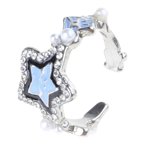 SELVFZ Gothic Punk Finger Ringe Offene Fingerringe Star Verstellbare Fingerringe Kupfermaterial Schmuck Geschenk Für Frauen SELVFZ Gothic Punk Finger Ringe Offene Fingerringe Star Verstellbare Fingerringe Kupfermaterial Schmuck Geschenk Für Frauen von SELVFZ