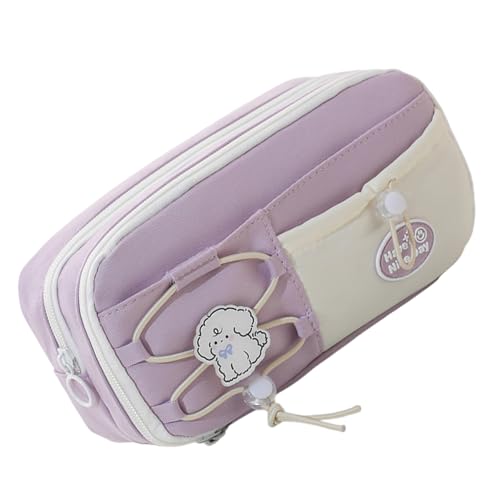 SELVFZ Großkapazität Polyes Encil Fall 8 Kompartimente Pen Organizer Taschen Mehrschichtiger Bleistifttasche Für Student Teen Adult Bleistift Beutel von SELVFZ