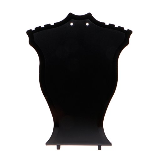 SELVFZ Halskette Display Ständer Porträt Halsmodell Schwarz Weiße Kunststoff Ohrring Anhänger Schmuck Display Prop Schmuckständer Manschettenknöpfe Box Für Männer von SELVFZ