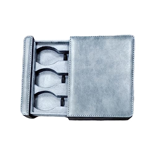 SELVFZ Handgefertigte PU Leder Reise Uhr Rechteckbox Tragbares Ausziehen Armbanduhrenhalter Uhren Displayhüllen Für Männer Erwachsene Uhr Watch Travel Codes Für Männer von SELVFZ