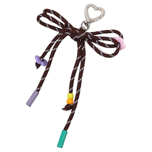 SELVFZ Handgefertigte Süßigkeiten Farbe Geflochtene Bowknot Schlüsselbund Nylon Webenseil Keyring Schmuck Für Modische Frauen Und Studenten Stilvoller Schlüsselhalter von SELVFZ