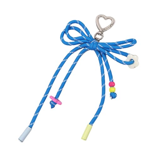 SELVFZ Handgefertigte Süßigkeiten Farbe Geflochtene Bowknot Schlüsselbund Nylon Webenseil Keyring Schmuck Für Modische Frauen Und Studenten Stilvoller Schlüsselhalter von SELVFZ