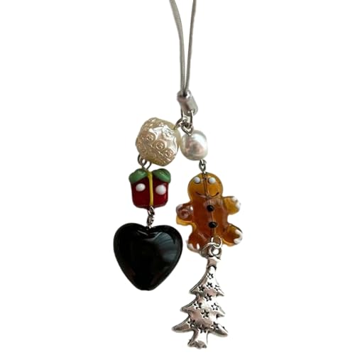 Herzstern Handy Gurt Handgefertigte Perlen Telefonkette Abnehmbare Telefone Lanyard Anhänger Schlüsselbund Für Brieftaschen Geldbeutel von SELVFZ