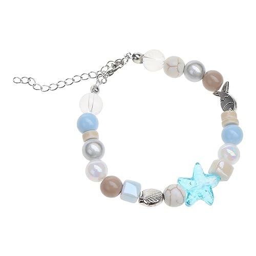 SELVFZ Hip Hop Trend Verstellbare Armbänder Farb Perlen Ozean Seesterne Schalenarmbänder Kühle Mädchen Temperament Mode Schmuck SELVFZ Hip Hop Trend Verstellbare Armbänder Farb Perlen Ozean Seesterne Schalenarmbänder Kühle Mädchen Temperament Mode Schmuck von SELVFZ