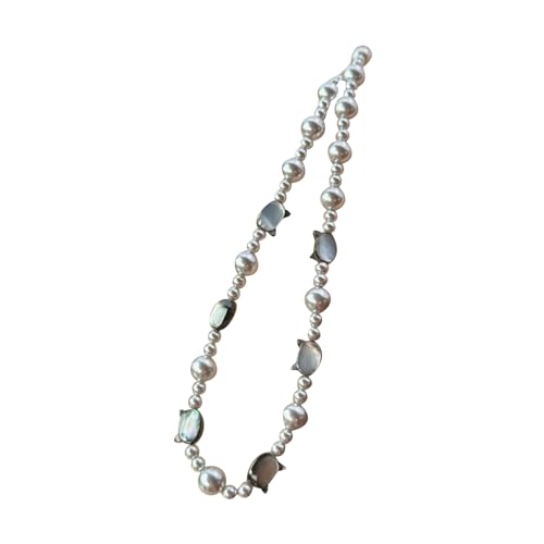 SELVFZ Imitation Perlen Halskette Für Lady Girls Nischendesign Perlen Colarbone Kette Vielseitige Sommerhalskette Juwely Geschenk SELVFZ Imitation Perlen Halskette Für Lady Girls Nischendesign Perlen Colarbone Kette Vielseitige Sommerhalskette Juwely Geschenk von SELVFZ