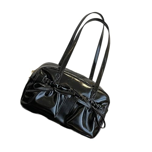 SELVFZ Japanische Stile Frauen Unterarmtasche Mit Bögen Dekoration PU Umhängetasche Casual Satchel Handtasche Für Frauen Und Mädchen Einzigartige Designtasche von SELVFZ