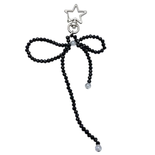 Kristallperlen Bowknot Anhänger Telefon Charme Hanges Seil Süße Telefonkette Gurt Dekoration Lanyards Schlüsselbundzubehör von SELVFZ