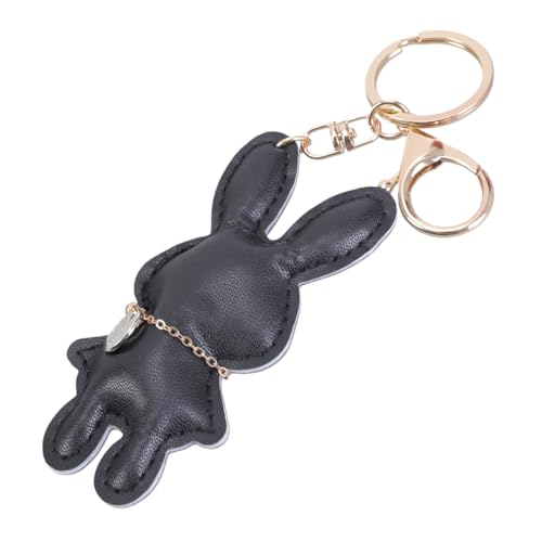 Künstliche Lederkaninchen Keychain Bunnys Anhänger Keyring Bag Accessoire Stilvolle Handtasche Accessoires Für Frauen Mädchen von SELVFZ