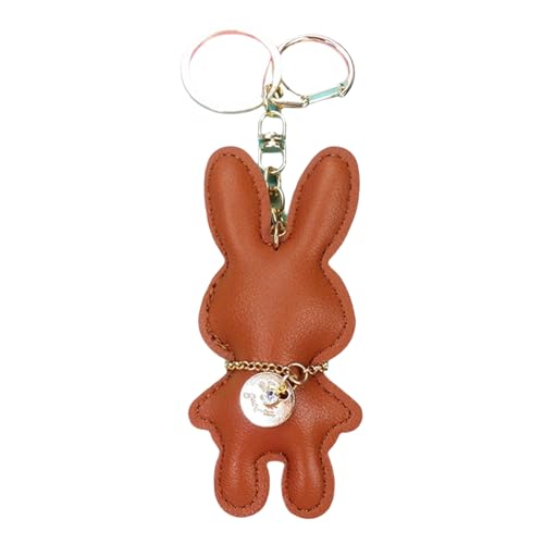 Künstliche Lederkaninchen Keychain Bunnys Anhänger Keyring Bag Accessoire Stilvolle Handtasche Accessoires Für Frauen Mädchen von SELVFZ