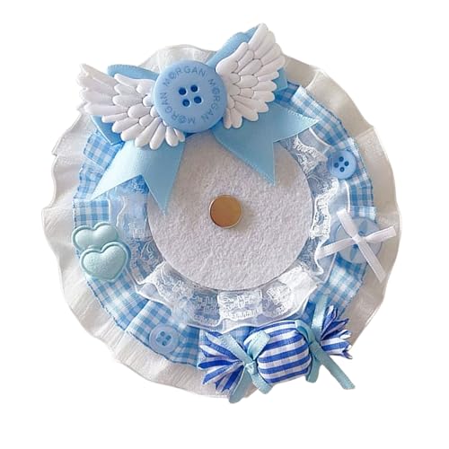 SELVFZ Lace Badge Display Mit Süßigkeitenfaktor Eleganter Spitzen Und Süßigkeiten Designs Button Ausschaltungsständer Für Stilvolle Outfits von SELVFZ