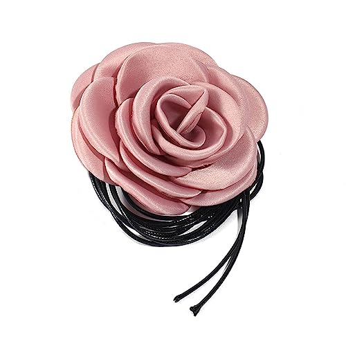 Langes Seil Choker Mode Halsstück Tuch Große Blumenketten Für Hochzeitsfeiern Und Alltägliche Kleidung von SELVFZ
