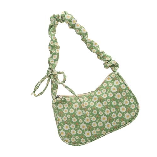 SELVFZ Lebendiger Blumen Umhängetasche Verstellbares Gurt Leichter Twill Stoff Mehrere Taschen Casual Daily Essential Täglich Gebrauch Blumen Geldbeutel von SELVFZ