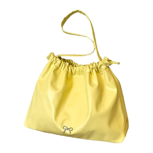 SELVFZ Leichte Gekräuselte Unterarmtasche Für Frauen Weiche PU Leder Übergroß von SELVFZ