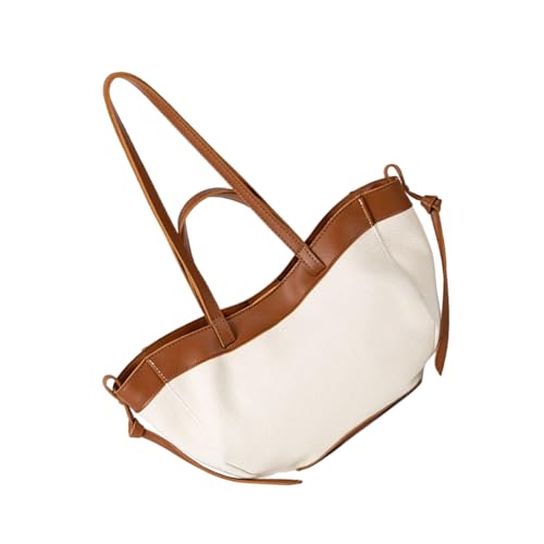 SELVFZ Leinwand Mit Großer Kapazität Handtasche Arbeitstasche Trendige Umhängetaschen Handtasche Mit Magnetischem Verschluss Für Einkaufen Strandlöschende Arbeitstaschen von SELVFZ