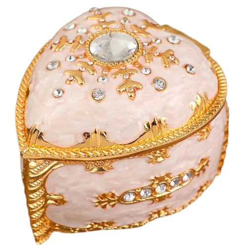 Luxuriöser Herzschmuck Für Frauen Elegante Ringe Box Mit Velvets Innenraum Zink Legierung Schmuck Lagerhülle von SELVFZ