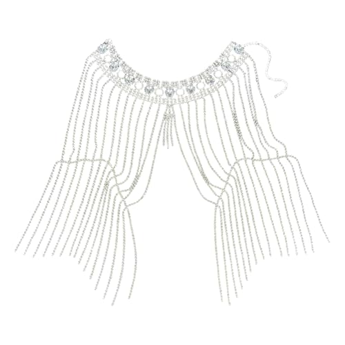 SELVFZ Luxus Hochzeit Accessoire Multilayer Crystal Randkörpernkette Rasshilfe Schulterkettenschmuck Für Besondere Anlässe Luxus Strasshochzeitenfeier Festival Festival Schmuck Schmuck SELVFZ Luxus Hochzeit Accessoire Multilayer Crystal Randkörpernkette Rasshilfe Schulterkettenschmuck Für Besondere Anlässe Luxus Strasshochzeitenfeier Festival Festival Schmuck Schmuck von SELVFZ