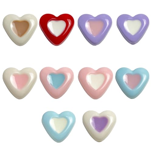 SELVFZ Macaroon Lose Perlen Acrylherzfacettierter Für Telefonhandgelenk Armband Armbänder Ohrringe Schmuckzubehör Herbei Herzabstandshalter Perlen SELVFZ Macaroon Lose Perlen Acrylherzfacettierter Für Telefonhandgelenk Armband Armbänder Ohrringe Schmuckzubehör Herbei Herzabstandshalter Perlen von SELVFZ