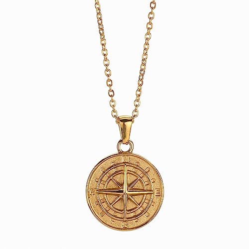 SELVFZ Männer Geschichtete Halskette Navigation Reisekompass Anhänger Heckketten Gothic Punk Neck Schmuck Mode Krawatte SELVFZ Männer Geschichtete Halskette Navigation Reisekompass Anhänger Heckketten Gothic Punk Neck Schmuck Mode Krawatte von SELVFZ