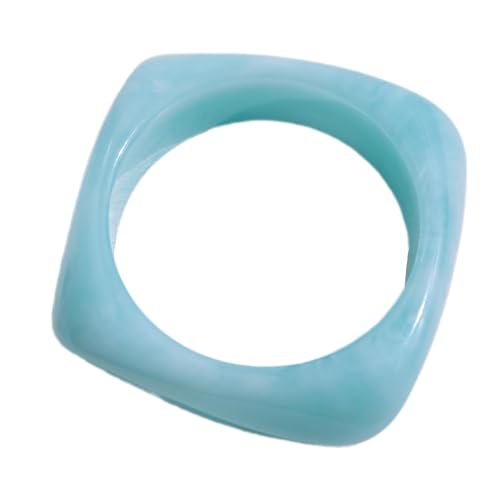 SELVFZ Manschettenknopf Bunte Geometrische Dicke Harzarmbandgeschenk Geschenk Für Frauen Mädchen Leichtes Handgelenk Accessoires Übergroßes Geometrisches Charmearmband von SELVFZ