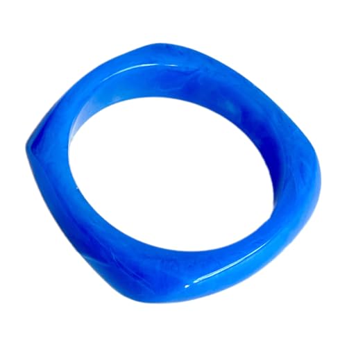 SELVFZ Manschettenknopf Bunte Geometrische Dicke Harzarmbandgeschenk Geschenk Für Frauen Mädchen Leichtes Handgelenk Accessoires Übergroßes Geometrisches Charmearmband von SELVFZ