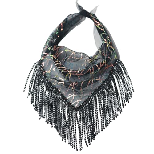 SELVFZ Mode Bandana Kopfschal Kopfbedecker Quadratschal Mit Strassstürmen Neckerchief Wrap SELVFZ Mode Bandana Kopfschal Kopfbedecker Quadratschal Mit Strassstürmen Neckerchief Wrap von SELVFZ