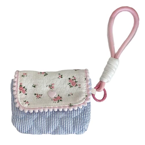 SELVFZ Mode Blumendruck Baumwollkameratasche Tragbare Münzbeutel Bargeld Geldbeutel Aufbewahrungstaschen Für Outdoor Aktivitäten Reisekamerasetasche von SELVFZ