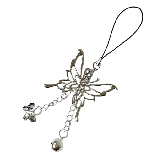 SELVFZ Mode Butterfly Anhänger Keychain Einzigartiger Anime Schlüsselbund Mit Schmetterlingsglocke Charme Für Cosplay Enthusiasten Modische Keychain von SELVFZ
