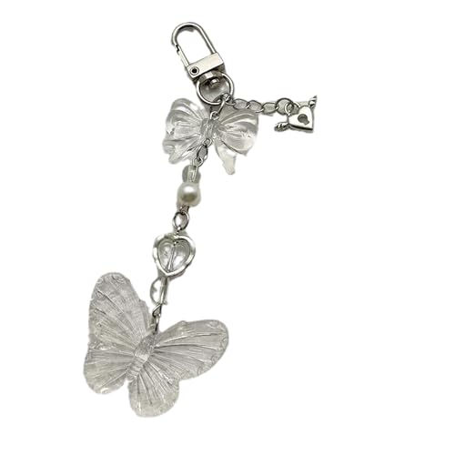 SELVFZ Mode Butterfly Anhänger Keychain Einzigartiger Anime Schlüsselbund Mit Schmetterlingsglocke Charme Für Cosplay Enthusiasten Modische Keychain von SELVFZ