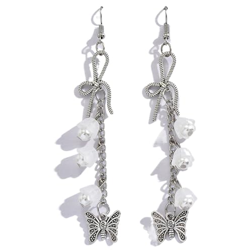 SELVFZ Mode Dangle Ohrringe Kleine Reifen Ohrringe Blumen Schmetterling Anhänger Ohrringe Statement Schmuck Für Frauen Mädchen Mode Blumen Schmetterling Ohrringe SELVFZ Mode Dangle Ohrringe Kleine Reifen Ohrringe Blumen Schmetterling Anhänger Ohrringe Statement Schmuck Für Frauen Mädchen Mode Blumen Schmetterling Ohrringe von SELVFZ