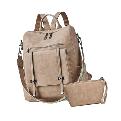 SELVFZ Mode Frauen Leder Rucksackhandtasche Für Frauen Mit Geräumiger Innenschule Casual Make Up Taschen Reisen Daypack Elegant Damen Rucksack SELVFZ Mode Frauen Leder Rucksackhandtasche Für Frauen Mit Geräumiger Innenschule Casual Make Up Taschen Reisen Daypack Elegant Damen Rucksack von SELVFZ