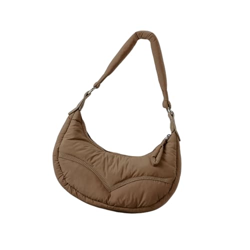 SELVFZ Mode Gestepte Handtasche Mit Verstellbarer Gurt Umhängetasche Crossbody Geldbörse Für Den Täglichen Gebrauch Und Verschiedene Gelegenheit Halbmondhandtasche von SELVFZ