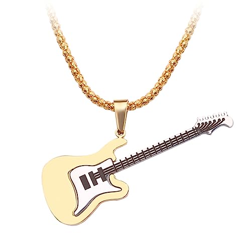 SELVFZ Mode Gitarre Anhänger Halskette Schlüsselbein Kette Einfacher Hip Hop Kragen Halskette Rock Statement Schmuck Zauber Halskette SELVFZ Mode Gitarre Anhänger Halskette Schlüsselbein Kette Einfacher Hip Hop Kragen Halskette Rock Statement Schmuck Zauber Halskette von SELVFZ