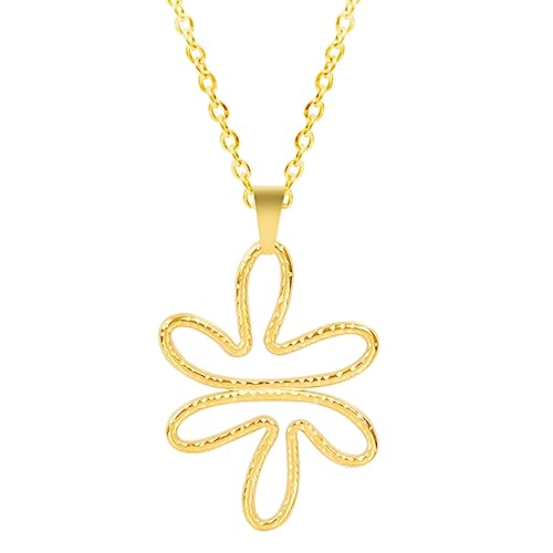 SELVFZ Mode Hohl Metallblüte Anhänger Halskette Einfacher Halshalskette Süßer Kühler Schlüsselbeutel Kettenkette Halskette Schmuck Schmuck SELVFZ Mode Hohl Metallblüte Anhänger Halskette Einfacher Halshalskette Süßer Kühler Schlüsselbeutel Kettenkette Halskette Schmuck Schmuck von SELVFZ