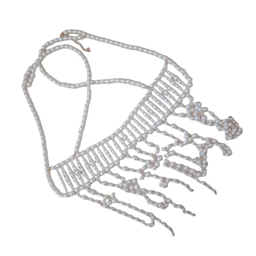 SELVFZ Mode Perlen Und Strasssteine ​​Brustkette Mehrschichtiger Kristallkörperschmuck Für Frauen Party Accessoires Trendy Frauen Schmuck von SELVFZ