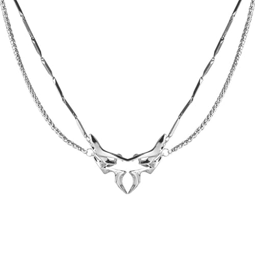 SELVFZ Mode Punkflüssigkeitsform Halbe Maske Trendy Punk Gesichtdekoration Multifauntal Cosplay Accessoire Für Frauen Männer von SELVFZ