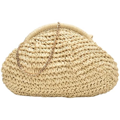 SELVFZ Mode Strohhandtaschen Geldbörse Crossbody Geldbeutel Handtasche Casual Beach Gewebte Tasche Für Tägliche Nutzung Und Reisebodusleichte Kupplung von SELVFZ