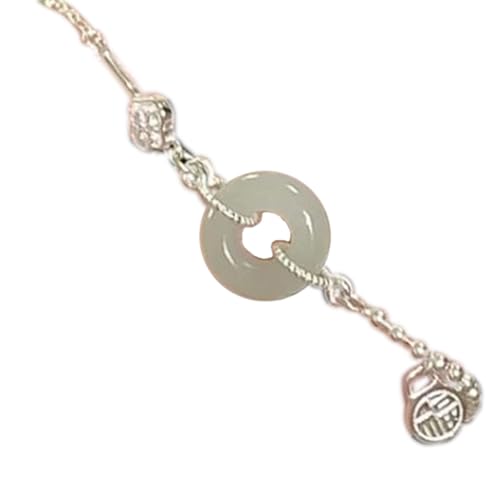 SELVFZ Moderne Geometrische Handgelenkskette Elegant Silberfarbe Armband Ornament Für Mädchen Mit Doppelschicht Designs von SELVFZ