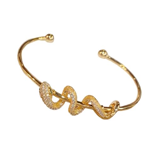 SELVFZ Moderne Schlange Offenes Armband Exquisites Armband Multifauntal Handgelenk Schmuck Statement Armband Perfekt Für Modefrauen von SELVFZ