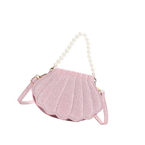 SELVFZ Moderne Shell Designs Umhängetasche Für Frauen Geräumige PU Handtasche Leder Crossbody Bags Perlentasche Für Tägliche Essentielle Crossbody Umhängetasche von SELVFZ