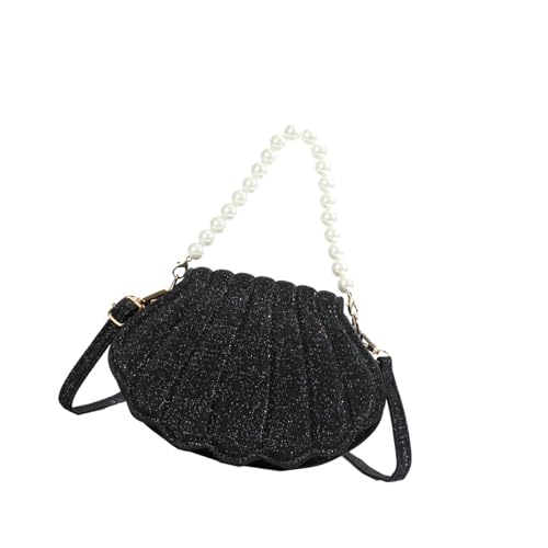 SELVFZ Moderne Shell Designs Umhängetasche Für Frauen Geräumige PU Handtasche Leder Crossbody Bags Perlentasche Für Tägliche Essentielle Crossbody Umhängetasche von SELVFZ