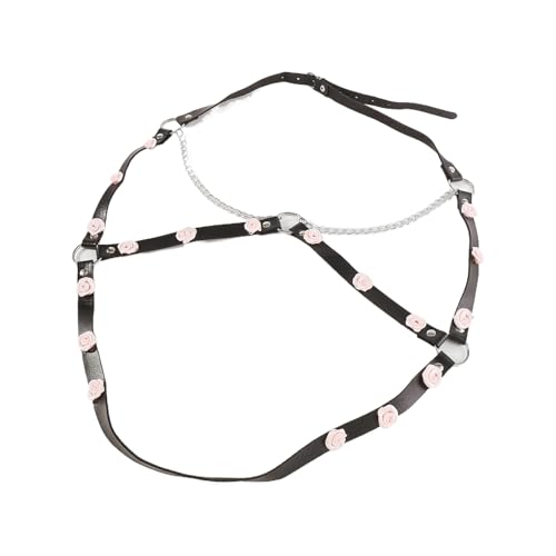 SELVFZ Modische Blumenkette Halskabelbaum Boay Kette Einzigartige Unterwäsche Boay Kette Goth Bra Brust Kette Frau Körper BH Kette von SELVFZ